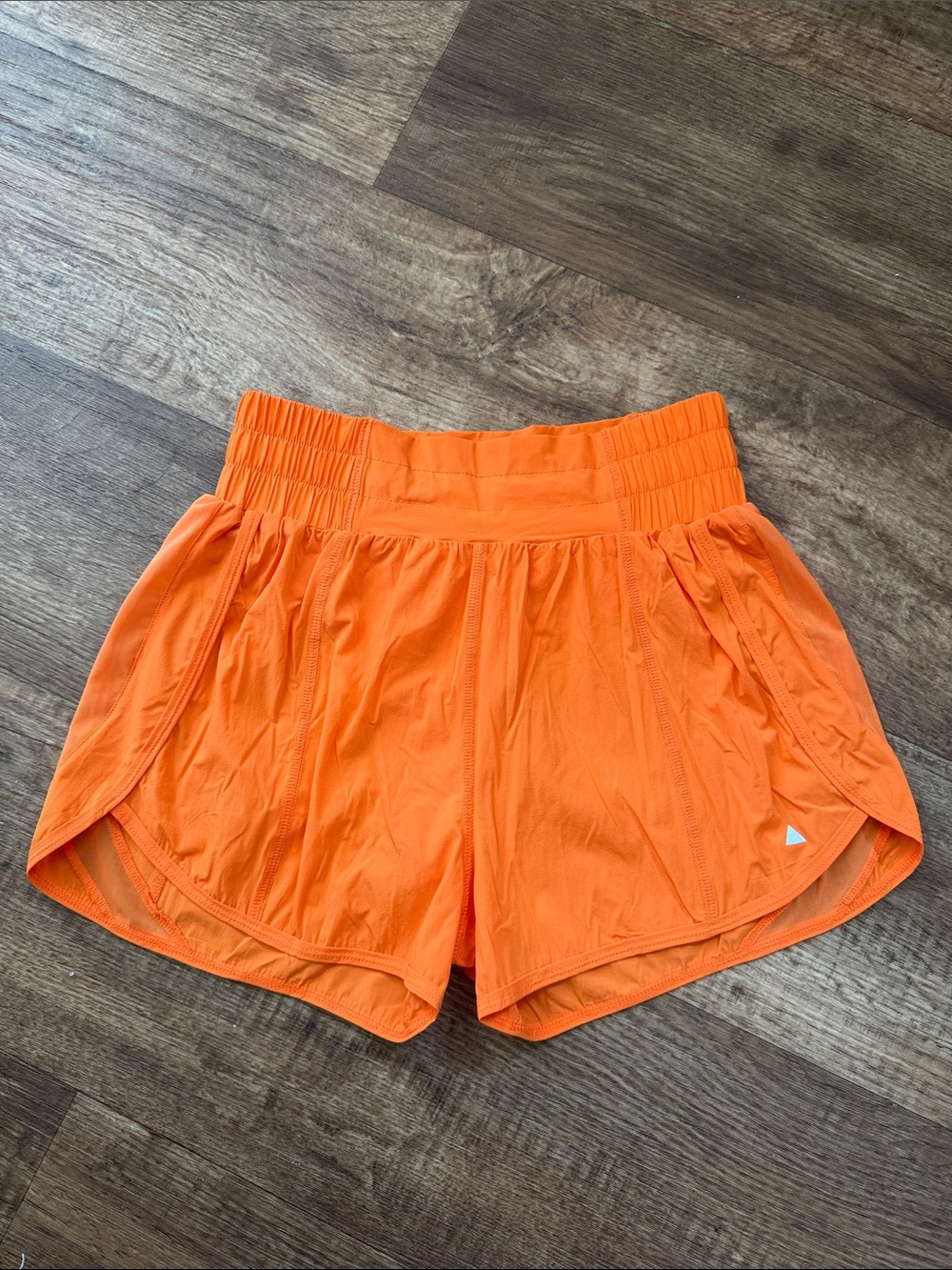Balance Athletica Neon Orange High-Waist Athletic Shorts